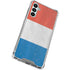Netherlands Flag Distressed Galaxy A14 5G Clear Case