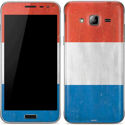 Netherlands Flag Distressed Galaxy J3 Skin