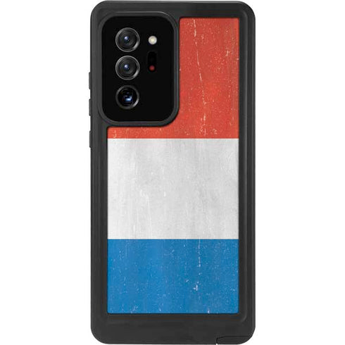 Netherlands Flag Distressed Galaxy Note20 Ultra 5G Waterproof Case