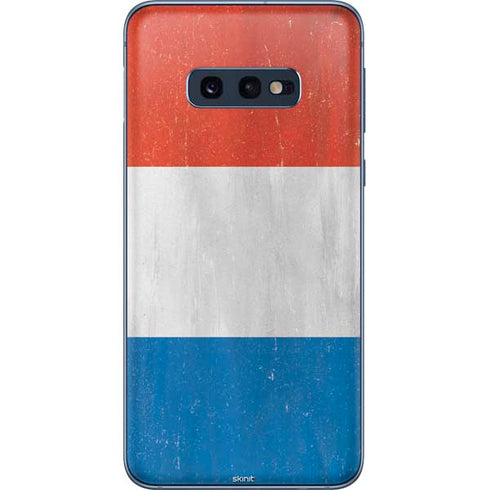 Netherlands Flag Distressed Galaxy S10e Skin