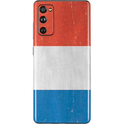 Netherlands Flag Distressed Galaxy S20 Fan Edition Skin