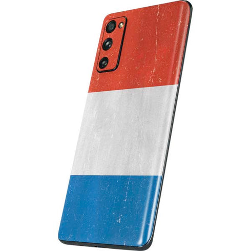 Netherlands Flag Distressed Galaxy S20 Fan Edition Skin