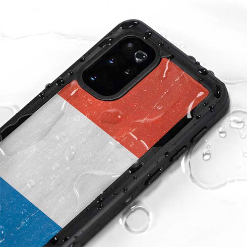 Netherlands Flag Distressed Galaxy S20 Plus Waterproof Case