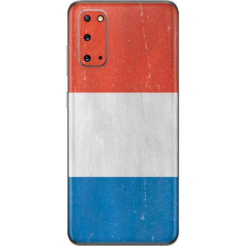 Netherlands Flag Distressed Galaxy S20 Skin