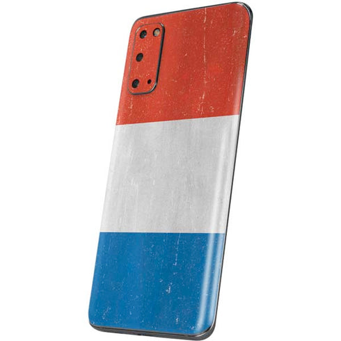 Netherlands Flag Distressed Galaxy S20 Skin