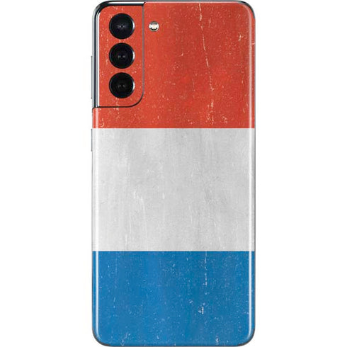 Netherlands Flag Distressed Galaxy S21 5G Skin