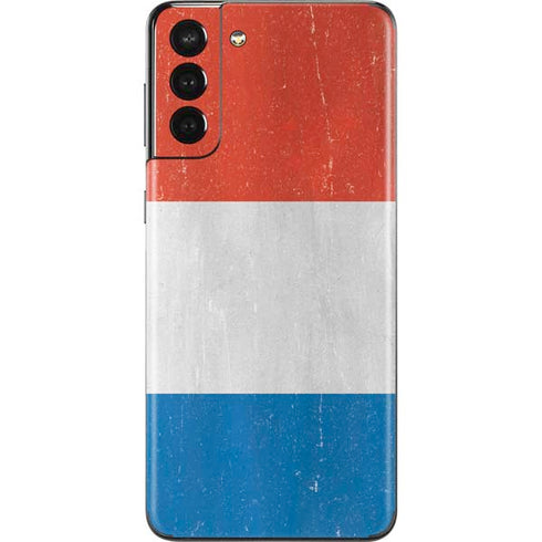 Netherlands Flag Distressed Galaxy S21 Plus 5G Skin