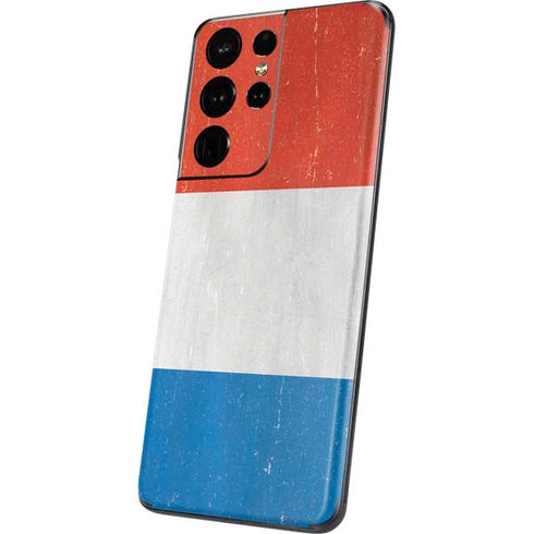 Netherlands Flag Distressed Galaxy S21 Ultra 5G Skin