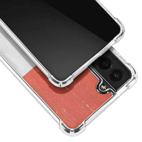 Netherlands Flag Distressed Galaxy S22 Plus Clear Case