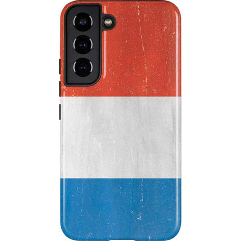 Netherlands Flag Distressed Galaxy S22 Pro Case