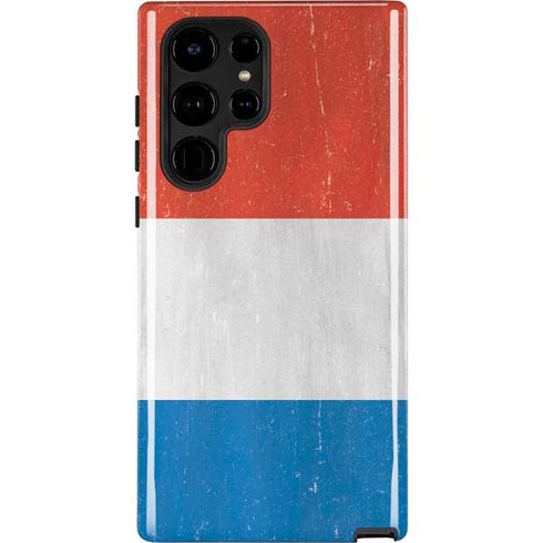 Netherlands Flag Distressed Galaxy S22 Ultra Pro Case