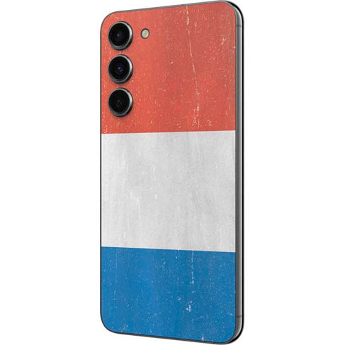 Netherlands Flag Distressed Galaxy S23 Plus Skin