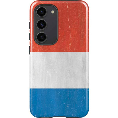Netherlands Flag Distressed Galaxy S23 Pro Case