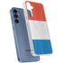 Netherlands Flag Distressed Galaxy S24 Clear Case