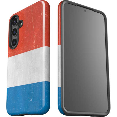 Netherlands Flag Distressed Galaxy S24 Impact Case
