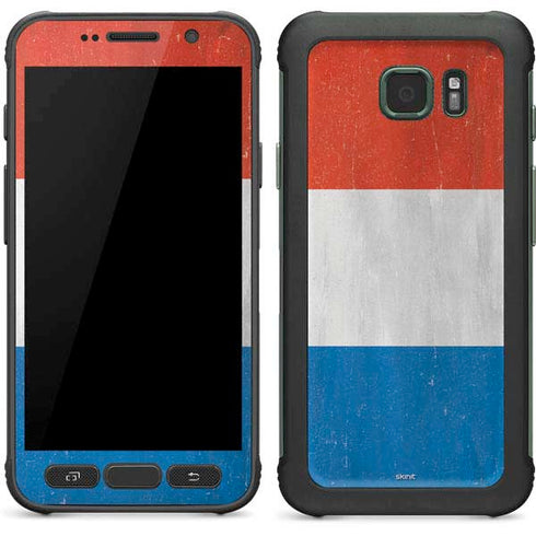 Netherlands Flag Distressed Galaxy S7 Active Skin
