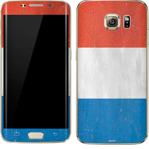Netherlands Flag Distressed Galaxy S7 Edge Skin