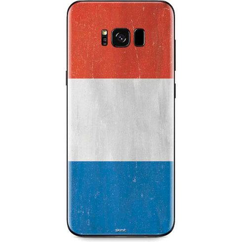 Netherlands Flag Distressed Galaxy S8 Skin