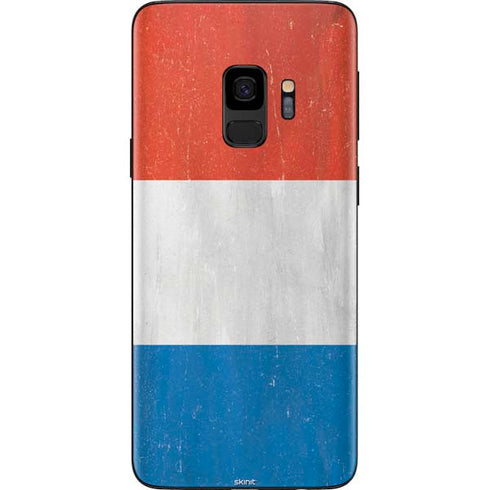 Netherlands Flag Distressed Galaxy S9 Skin