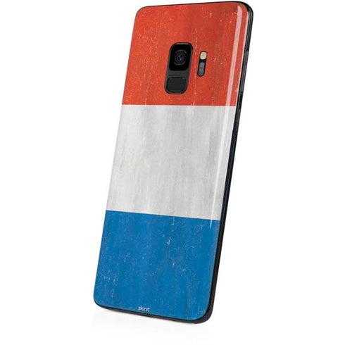 Netherlands Flag Distressed Galaxy S9 Skin