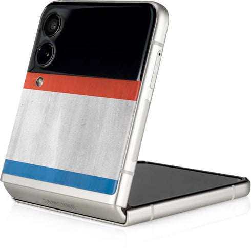 Netherlands Flag Distressed Galaxy Z Flip3 5G Skin