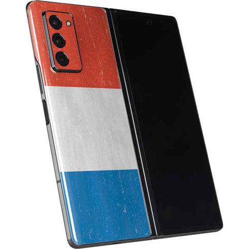 Netherlands Flag Distressed Galaxy Z Fold2 5G Skin