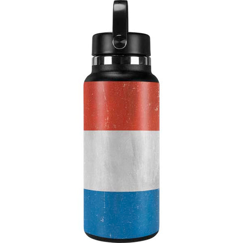 Netherlands Flag Distressed Hydro Flask 32oz Wide Mouth Skin