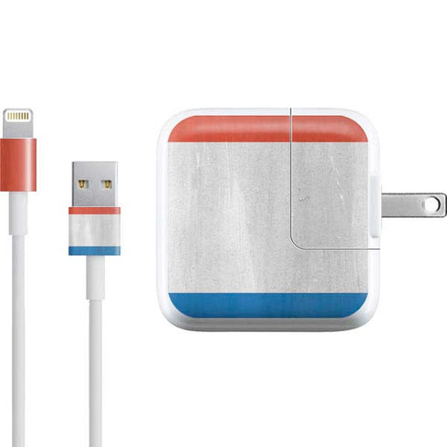 Netherlands Flag Distressed iPad Charger (10W USB) Skin