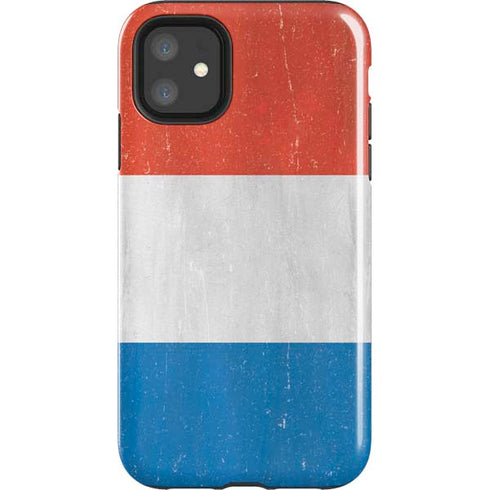 Netherlands Flag Distressed iPhone 11 Impact Case