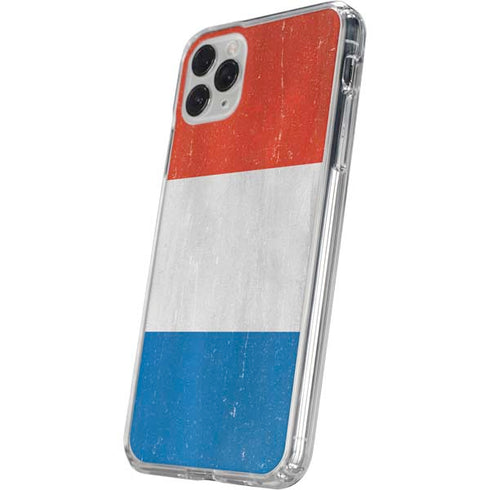 Netherlands Flag Distressed iPhone 11 Pro Clear Case