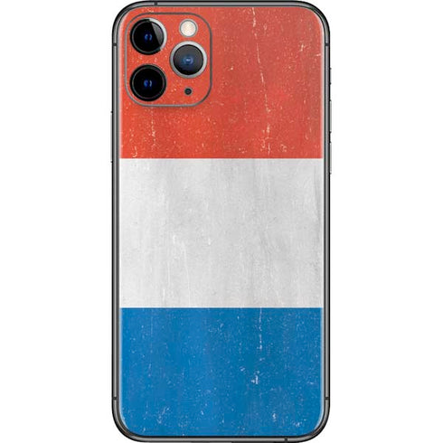 Netherlands Flag Distressed iPhone 11 Pro Skin