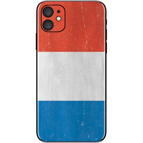 Netherlands Flag Distressed iPhone 11 Skin