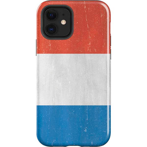 Netherlands Flag Distressed iPhone 12 Impact Case