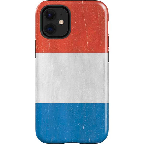 Netherlands Flag Distressed iPhone 12 Mini Impact Case