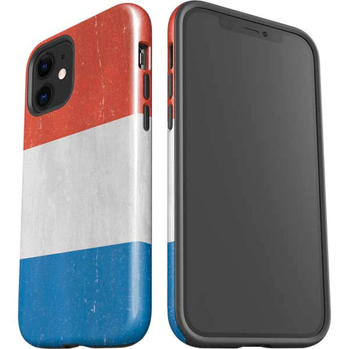 Netherlands Flag Distressed iPhone 12 Mini Impact Case