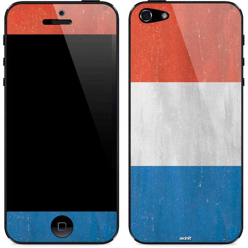 Netherlands Flag Distressed iPhone 5/5s/5SE Skin