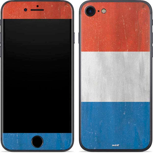 Netherlands Flag Distressed iPhone 8 Skin