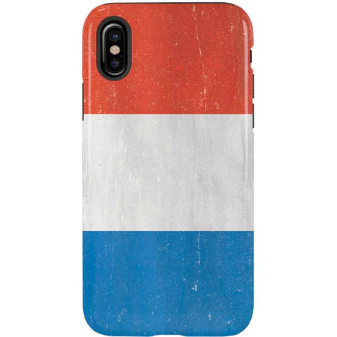 Netherlands Flag Distressed iPhone X Pro Case