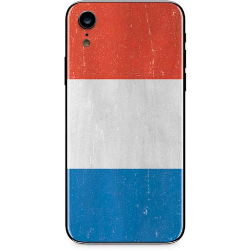 Netherlands Flag Distressed iPhone XR Skin