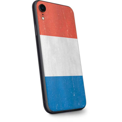 Netherlands Flag Distressed iPhone XR Skin