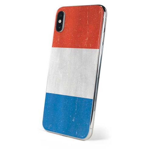 Netherlands Flag Distressed iPhone XS Skin
