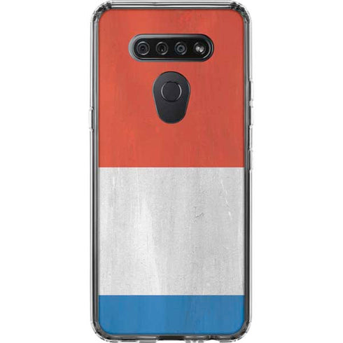 Netherlands Flag Distressed LG K51/Q51 Clear Case