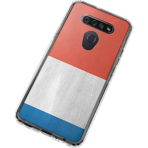 Netherlands Flag Distressed LG K51/Q51 Clear Case