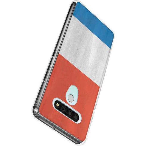 Netherlands Flag Distressed LG Stylo 6 Clear Case