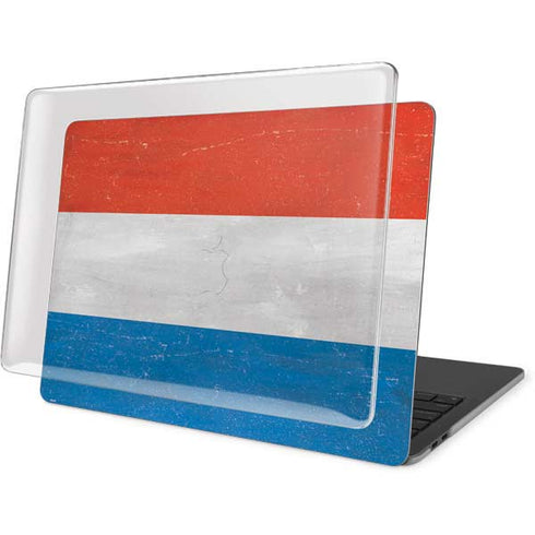 Netherlands Flag Distressed MacBook Pro 15in (2016-19) Case plus Skin