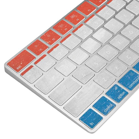 Netherlands Flag Distressed Magic Keyboard Skin