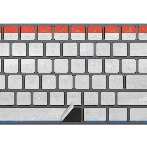 Netherlands Flag Distressed Magic Keyboard with Numeric Keypad Skin