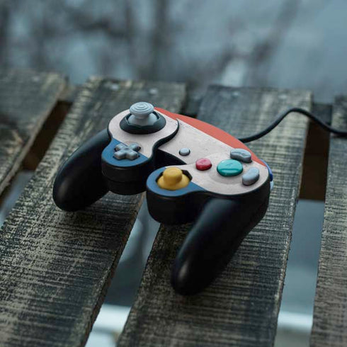 Netherlands Flag Distressed Nintendo GameCube Controller Skin