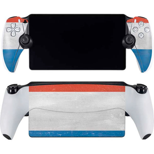 Netherlands Flag Distressed PlayStation Portal Remote Player Skin