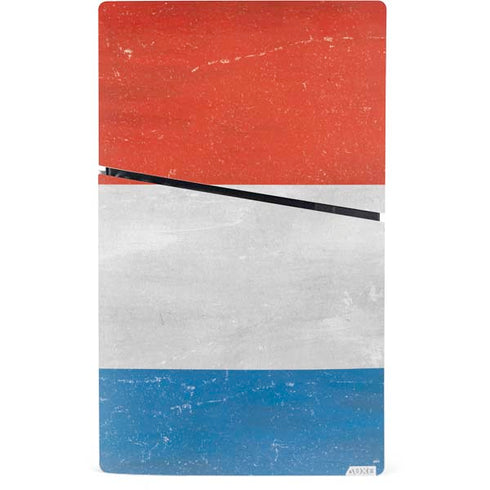 Netherlands Flag Distressed PS5 Slim Digital Edition Bundle Skin
